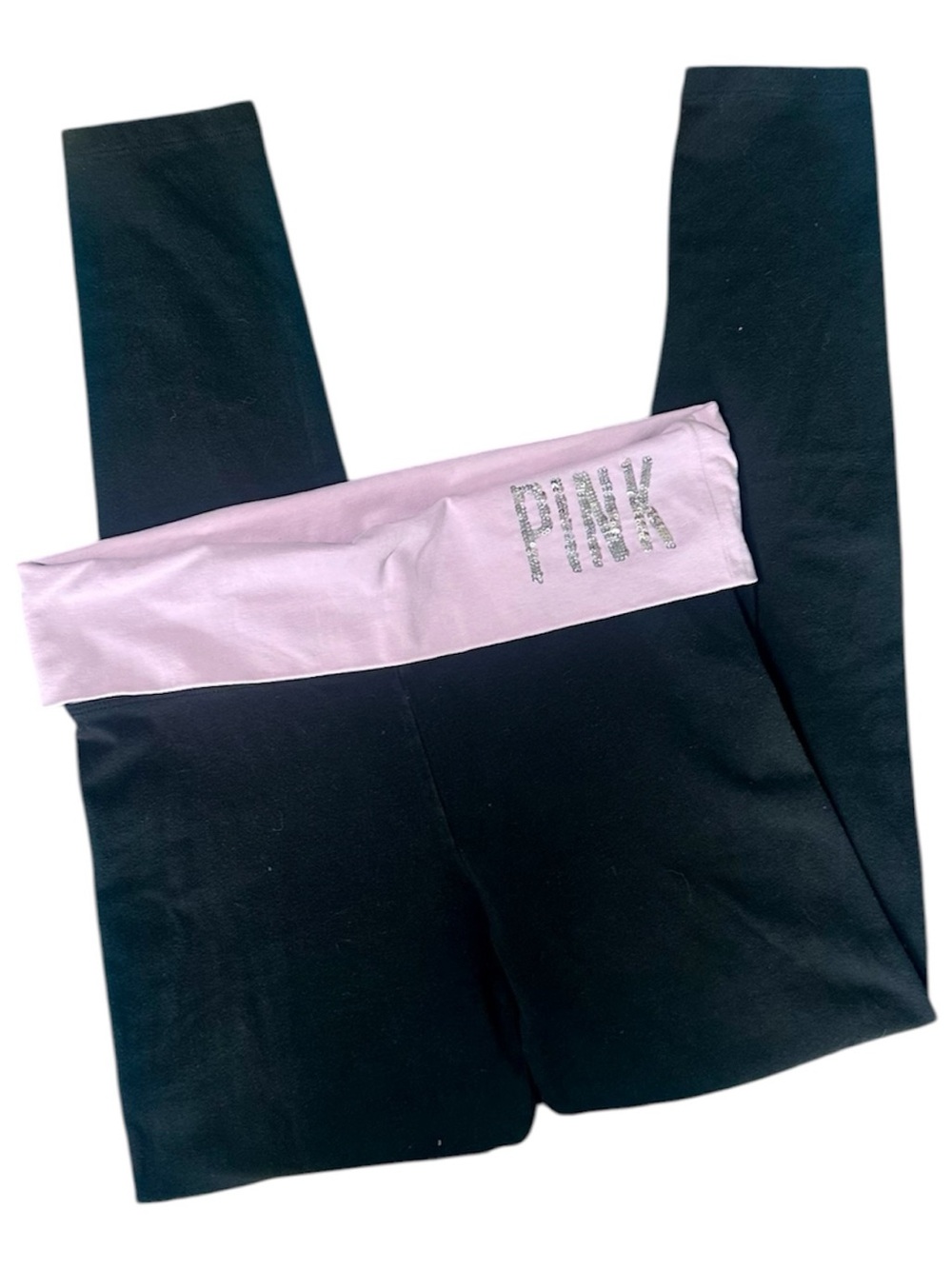Y2K 2000s VS PINK Bling Fold Over Leggings!